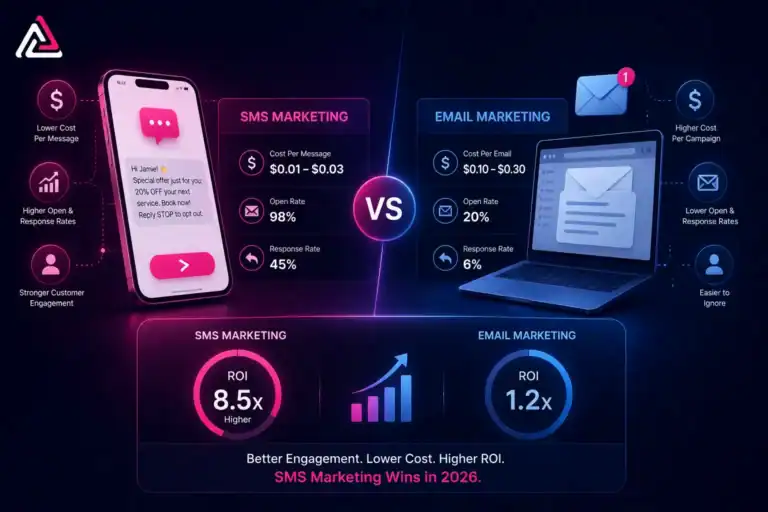 cost of sms marketing vs email
