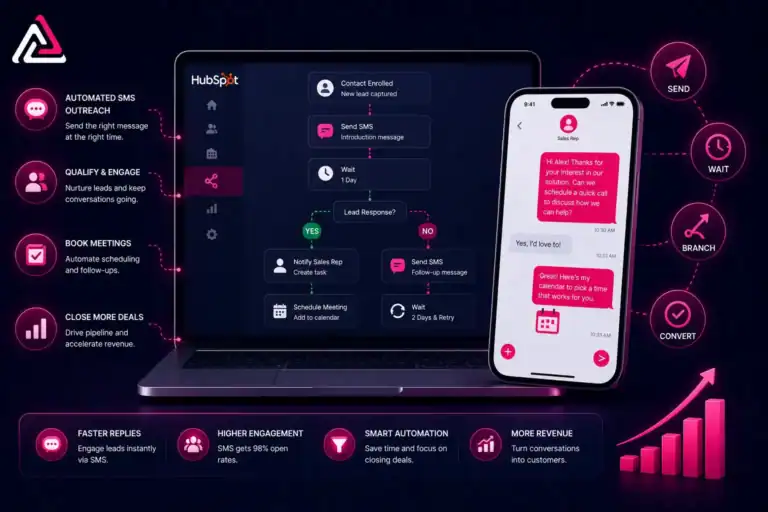hubspot sms workflow automation
