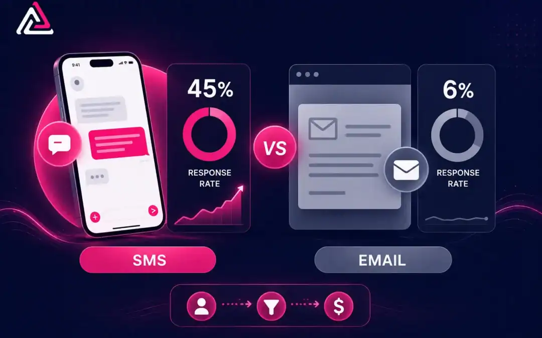 sms vs email response rates b2b