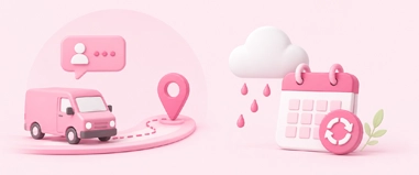 On-my-way and weather reschedules