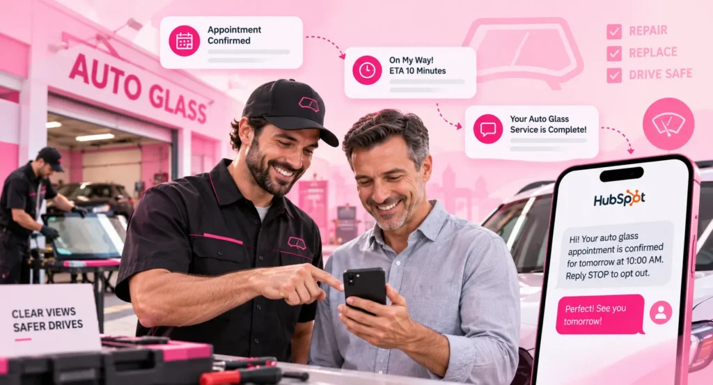How a Leading Auto Glass Provider Cut Response Times and Reduced No-Shows with SMS Automation