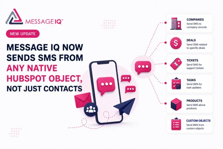 Sends SMS From Any Native HubSpot Object